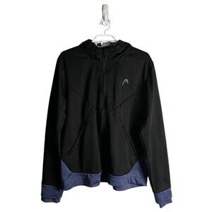 Head Men's Black Power Full Zip Athletic Hood Jacket
